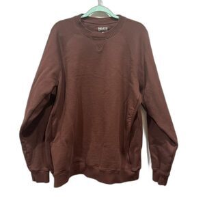 NWOT Duluth Trading Co Crewneck Sweatshirt Deep Maroon Heavyweight Mens XLT
